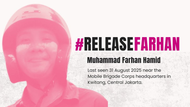 Farhan dinyatakan hilang saat ikut demonstrasi. (Kontras)